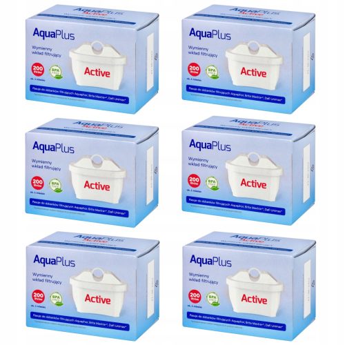  Филтърна вложка за кана AquaPlus Active 6 бр.
