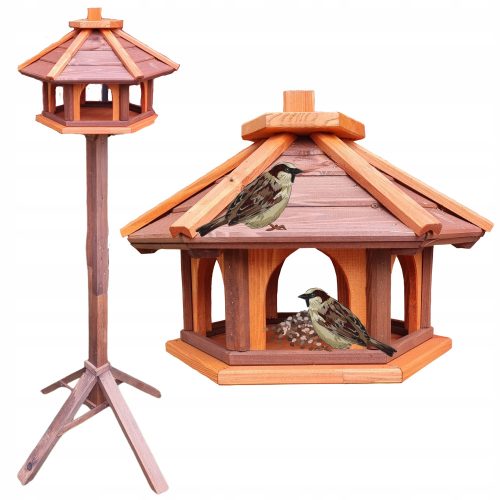 Хранилки за птици - Стояща хранилка за птици Dacko-Wood 50x70x160 см