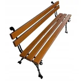   Градинска пейка - Дървена пейка с облегалка 170 х 35 см