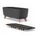  Prosperplast саксия за цветя 58 cm x 24 x 23,5 cm пластмасови нюанси на сиво и сребро