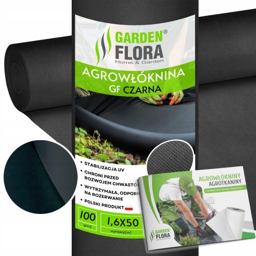 Агротекстил - Агротекстил за мулчиране (против плевели) GF Agro черен 160 x 5000 cm 100 g/m² + РЪКОВОДСТВО ЗА АГРОНЕТЪКАН ПЛАН GARDENFLORA Агротекстил Колективна работа