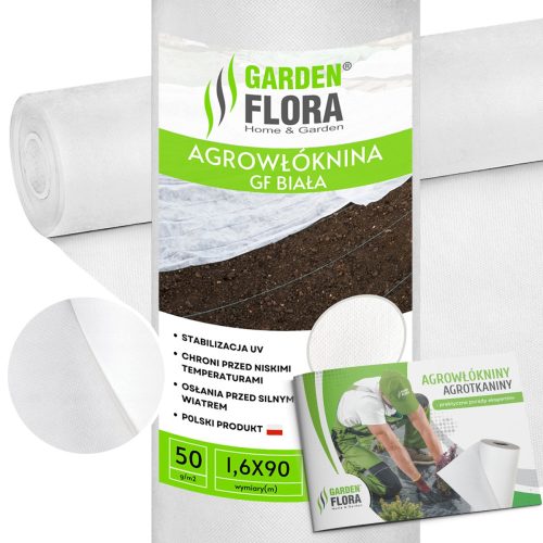 Агротекстил - Покриващ агротекстил (зима-пролет) GF Agro 160 x 9000 cm 50 g/m² + РЪКОВОДСТВО ЗА AGROTWOVEN GARDENFLORA Агротекстил Колективна работа