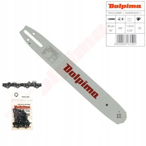  ВОДАЧ + 1x ВЕРИГА DOLPIMA 14" 52OG 3/8 1.3mm