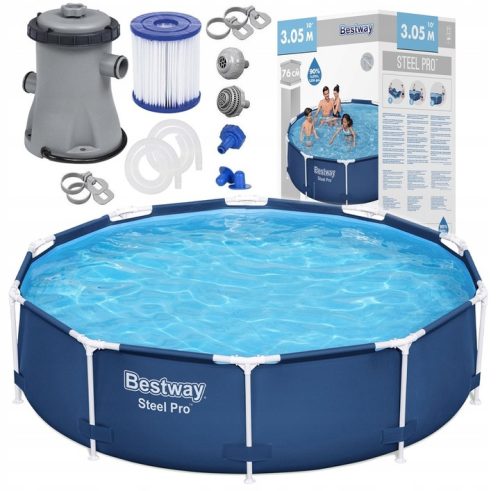 Басейн Bestway с кръгла конструкция 305x76x305 x 305x76x305 см