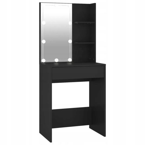  VidaXL тоалетка черна 60 x 140 x 40 см