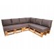  Градинска възглавница 7 човека FOAM SET за палети 3x 120x65x15