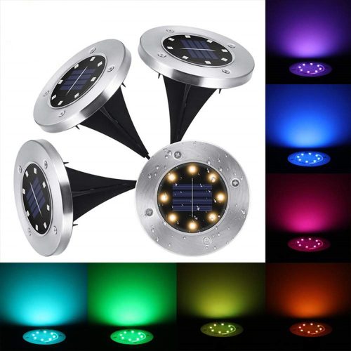  Соларна лампа Disk Light, сребриста, 13 см, 1 бр.