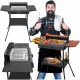  Барбекю, сгъваема електрическа скара Zilan Stand Barbecue Grill черна 2400 W