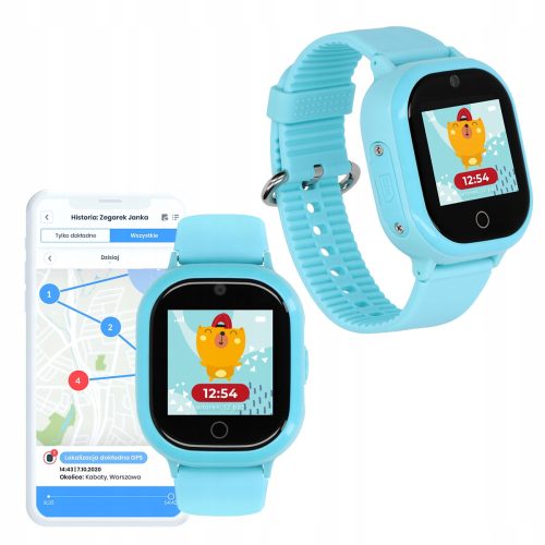  Смарт часовник GPS локатор Locon нюанси на синьо