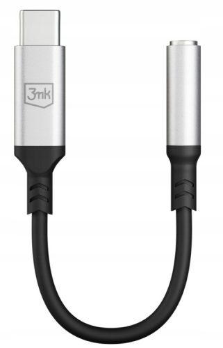  Аудио адаптер 3mk USB-C - жак 3,5 мм женски тип