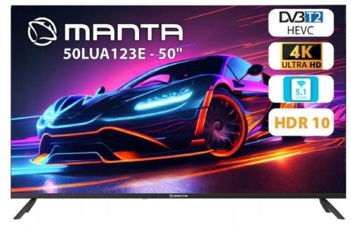  Manta 50LUA123E 50" 4K UHD LED телевизор, черен