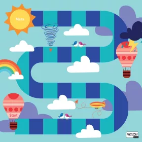    XL Animation Mat AKSON Приключенска настолна игра