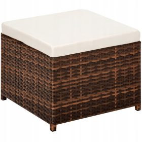   Градински стол - Маса и столове от техноратан TecTake Palermo, черни