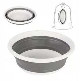   Купа за пране - Кръгла купа Primabobo, 10 л, нюанси на сивото