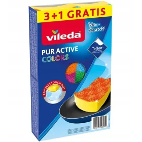  Vileda Pur Active Colours Съдомиялна 4 бр