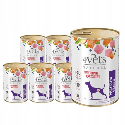  4Vets Natural мокра храна пуйка 0,4 кг