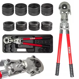   ПРЕСОВАЩА МАШИНА ЗА PEX ТРЪБИ, МАТРИЦИ 16-32mm (TH) + МАТРИЦИ, КАМЪНИ ЗА ПРЕХ ТРЪБИ МАШИНА ЗА ПРЕСОВАНЕ V 15 28