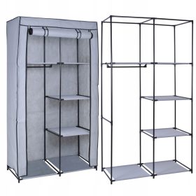    Гардероб Gockowiak 5902340311738 90 x 170 x 45 см нюанси на сивото