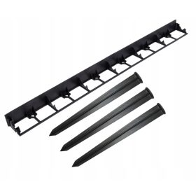   Кантове за градината - Пластмасов градински кант Gardenflora 103,5 cm x 5,8 cm черен + КАЛЕНДАР ЗА 2024 - МАЛЪК КАЛЕНДАР 2024 - МАЛКА ОТМЕТКА ЗА ПРАВИЛА