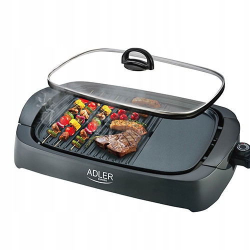  Традиционна електрическа скара Adler AD6610 черна 3000 W