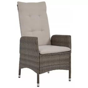   Градински стол - Градински стол MatMay, кафяв техноратан