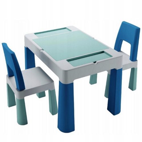  Комплект мебели Tega Baby Teggi Multifun, сиво и синьо, 3 части.