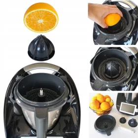    thermoCOOKING TitaniumJuicer(R) V2.0 thermoCOOKING сокоизстисквачка за цитрусови плодове за VORWERK Thermomix TM6 и TM5 черен 1500 W