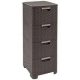  Скрин Curver Rattan Style 33 x 38 x 79 см тъмен мат