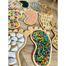    Монтесори комплект за сензорни крака, големи панели, сензорна пътека