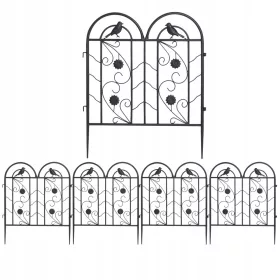   5 панелна издръжлива метална градинска ограда 65 см