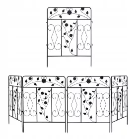   5 панелна издръжлива метална градинска ограда 80 см