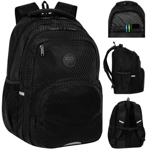  COOLPACK КАПАЦИТЕТ УЧЕНИЧЕСКА РАНИЦА YOUTH PICK TRACE BLACK BLACK