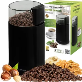    Esperanza Espresso EKC001K 160 W електрическа мелачка, черна