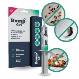    Гел против хлебарки, мравки, паяци, дървеници, сребристи рибки BUMP