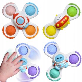    WOOPIE Spiner Образователна сензорна играчка 3в1