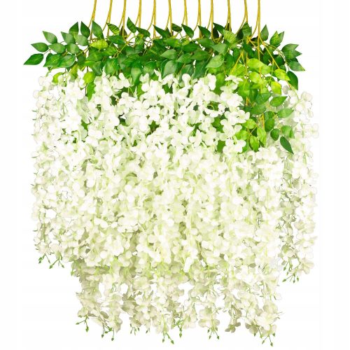 Изкуствени цветя, плодове - 12x гирлянд от изкуствени цветя WISTERIA WISTERIA