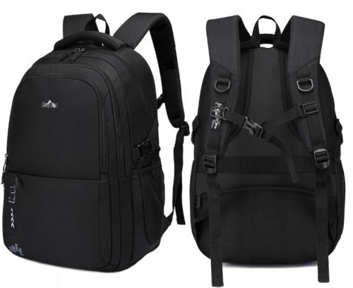  Ученическа раница с много отделения CoolPack, черна, нюанси на червеното, многоцветна, 30 л