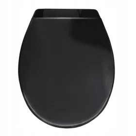   Тоалетна седалка Rodeno WC BLACK, черен полипропилен