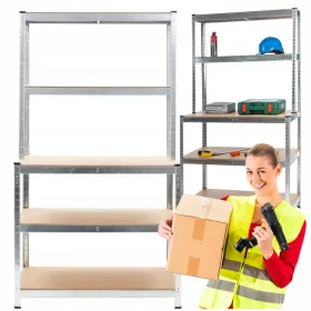    Метален складов рафт Mirpol 180 x 100 x 60 см макс. 150 кг на рафт