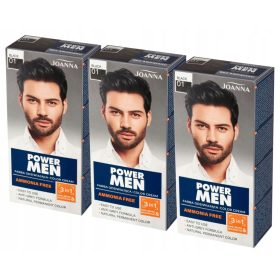    Joanna Power Men Colour Крем боя за коса 3в1 01 Черна 100гр