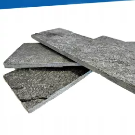   Сива перлена плоча за фасаден камък 10x30x1,2 см