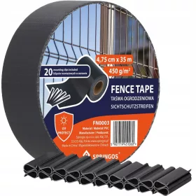   Оградна лента Springos FN0003 антрацит 4.75x35м