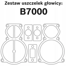    Комплект уплътнения за глава на помпа B7000 Abac Oma GGA