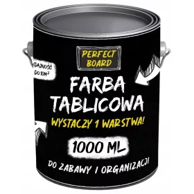   Акрилна боя за дърво, мебели, стени, дъски Perfect Chemia Budowlana 1 л Черен мат