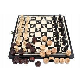    ДЪРВЕНИ детски фигури за шах 26см ЖИВОТНИ