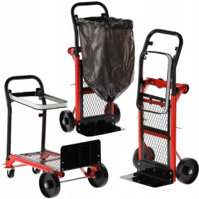   ДВОЙНА ФУНКЦИОНАЛНА РЪЧНА СКЛАДОВА КОЛИЧКА, MILLER, СТОМАНА