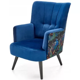    Традиционно кресло Halmar, нюанси на синьо