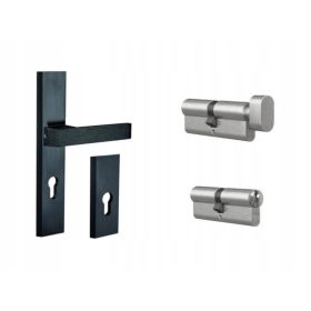   Kuchinox Дълга външна дръжка за врата, планка с отвор за вложка