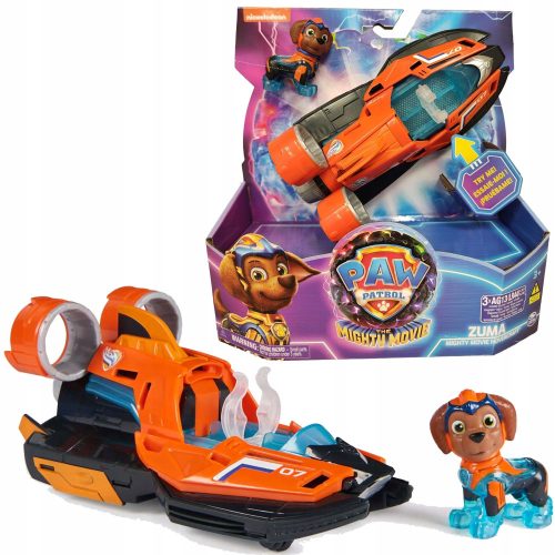 Превозно средство Spin Master Paw Patrol Zuma Mighty Movie Hovercraft
