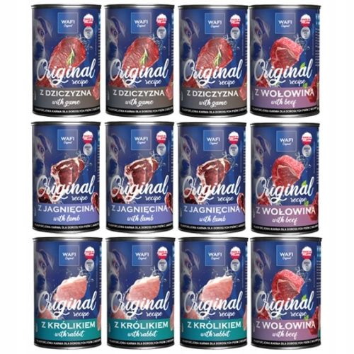  WAFI WET FOOD МИКС ОТ ВКУСОВЕ 12x400G 65% МЕСО